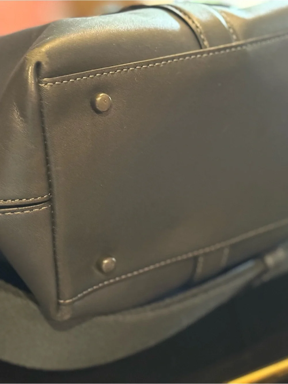 Coach Metropolitan Tote 55364 Midnight Navy Glovetanned Leather orig $650 + xtra
